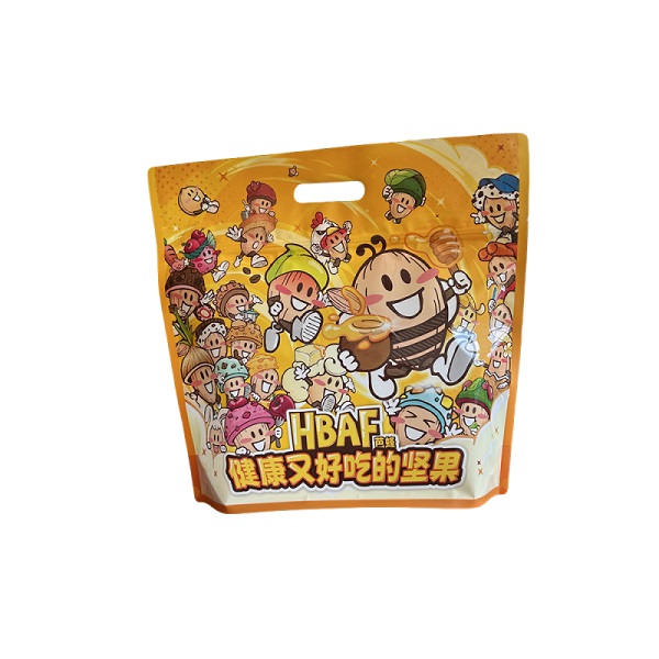 Three Edge Sealed Zipper Stand-Up Pouch Bag