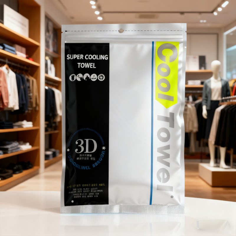 Zakje met drie randen, verzegelde ritssluiting